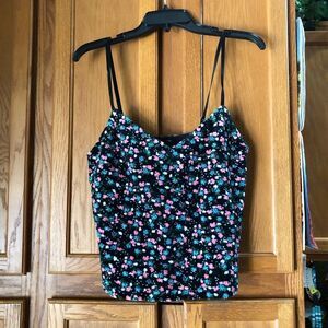 Juicy Couture Black Label Dark Romance Velour Tank Top Black - M